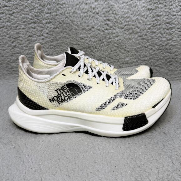 The North Face Summit Vectiv Pro Womens Size 7.5 Trail Running Shoes Cream Slate